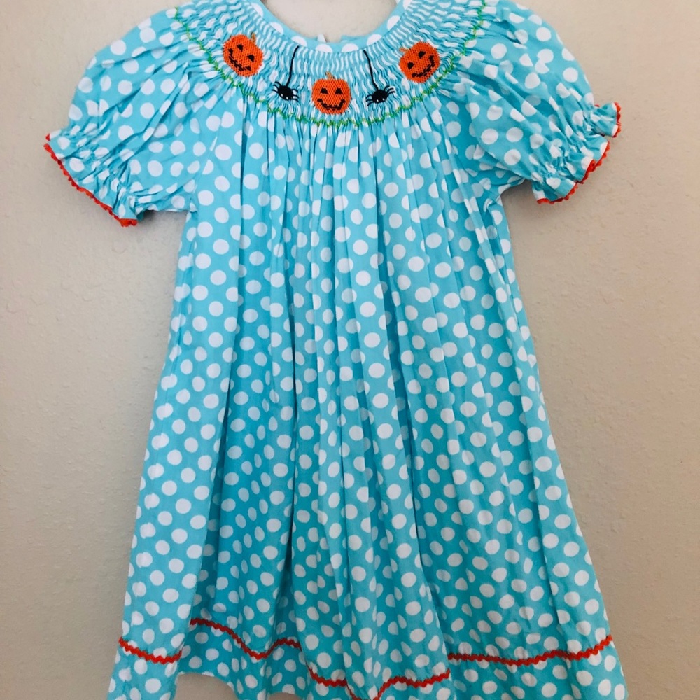 🦋Southern sunshine smock jack-o’-lantern dress🦋